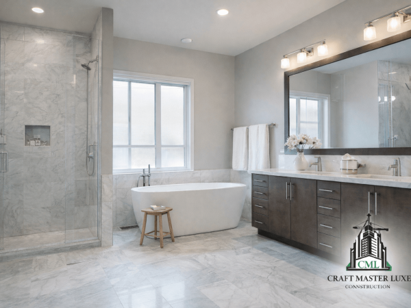 modern bathroom renovation project in Vancouver by renovation contractor